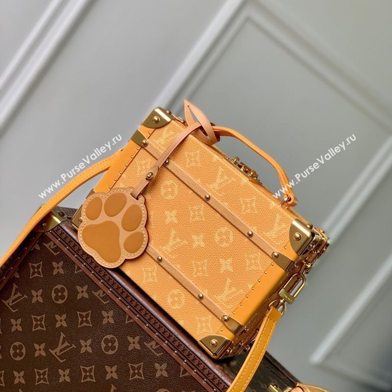 Louis Vuitton Handle Trunk bag in Monogram Heritage Canvas Yellow M12458 2025 (KI-250811009)