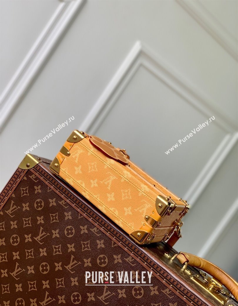 Louis Vuitton Handle Trunk bag in Monogram Heritage Canvas Yellow M12458 2025 (KI-250811009)