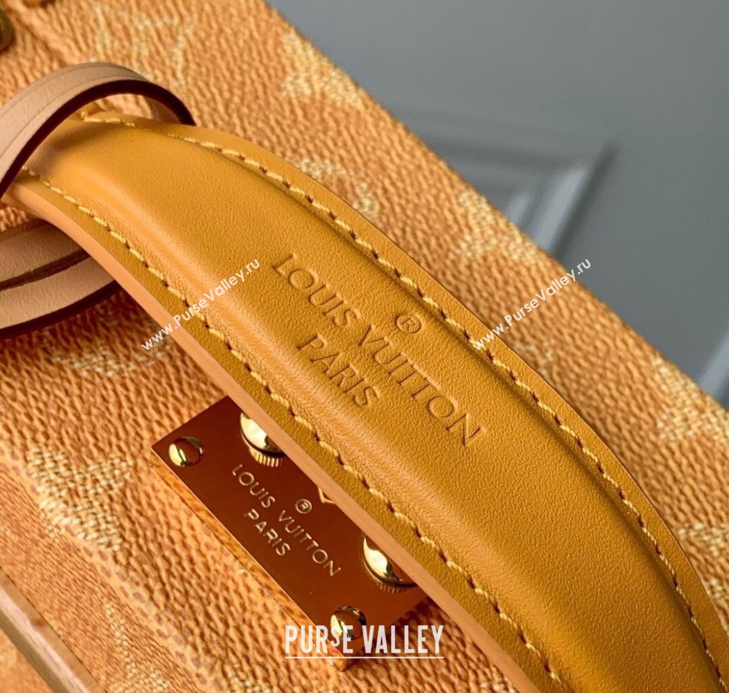 Louis Vuitton Handle Trunk bag in Monogram Heritage Canvas Yellow M12458 2025 (KI-250811009)