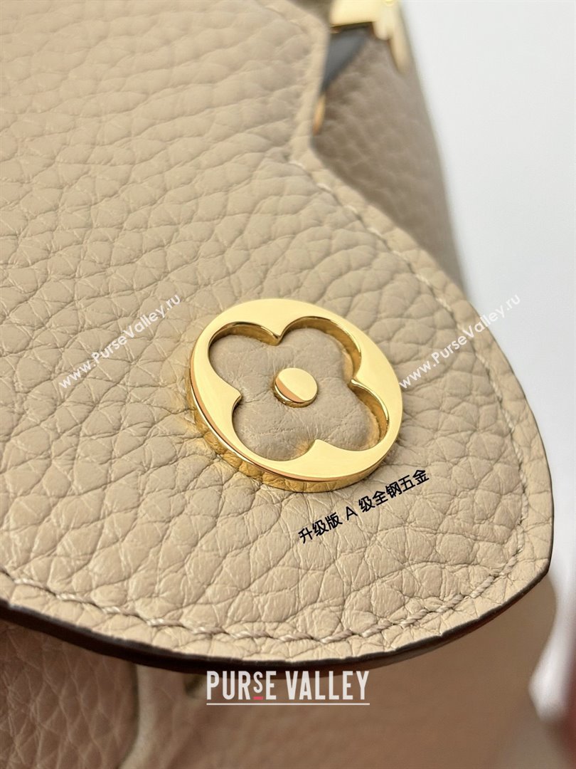 Louis Vuitton Capucines Mini Bag in Taurillon Leather M56669 Grey 2024 (K-24123018)