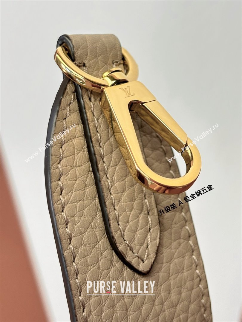 Louis Vuitton Capucines Mini Bag in Taurillon Leather M56669 Grey 2024 (K-24123018)