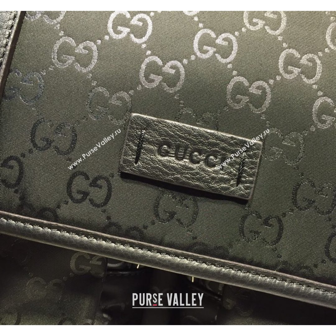 Gucci GG Nylon Messenger Bag 387070 Black 2021 (DLH-21090305)