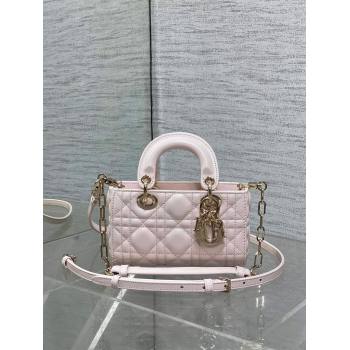 Dior Lady D-Joy Micro Bag in Cannage Lambskin Light Pink 2025 M9250 (XXG-250806077)