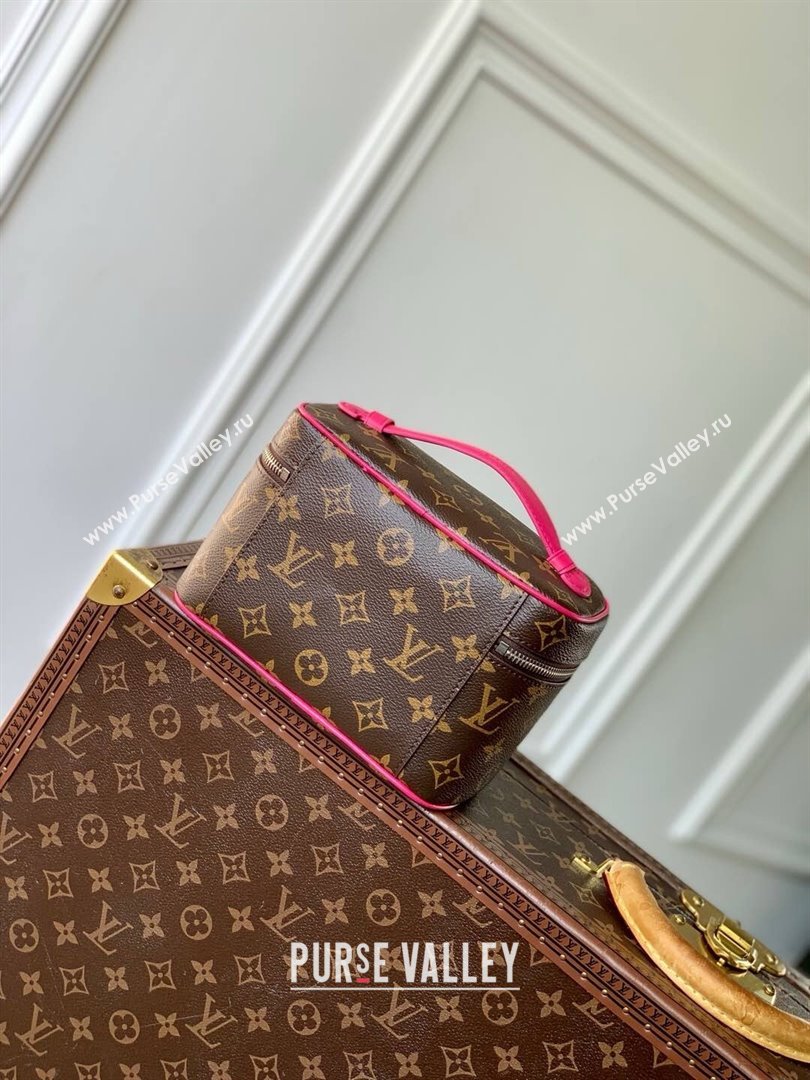 Louis Vuitton Nice Mini Vanity Case in Monogram Canvas M12650 Pondichery Pink 2025 (K-25010201)