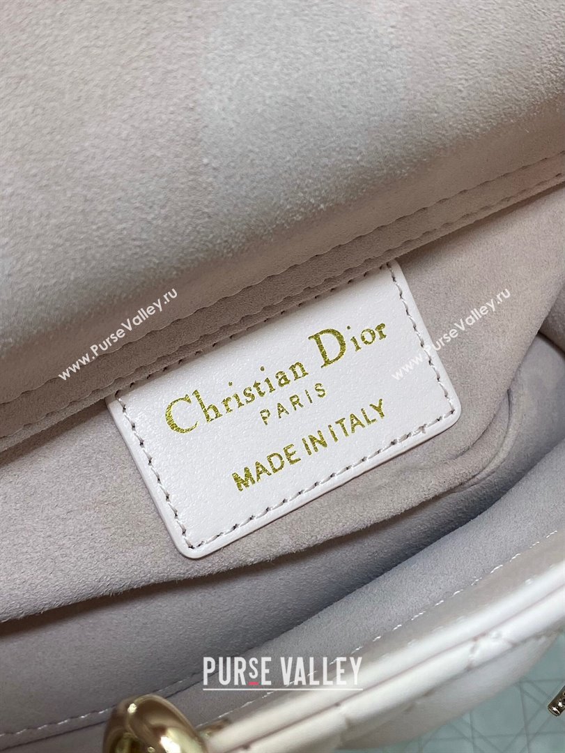 Dior Lady D-Joy Micro Bag in Cannage Lambskin Light Pink 2025 M9250 (XXG-250806077)