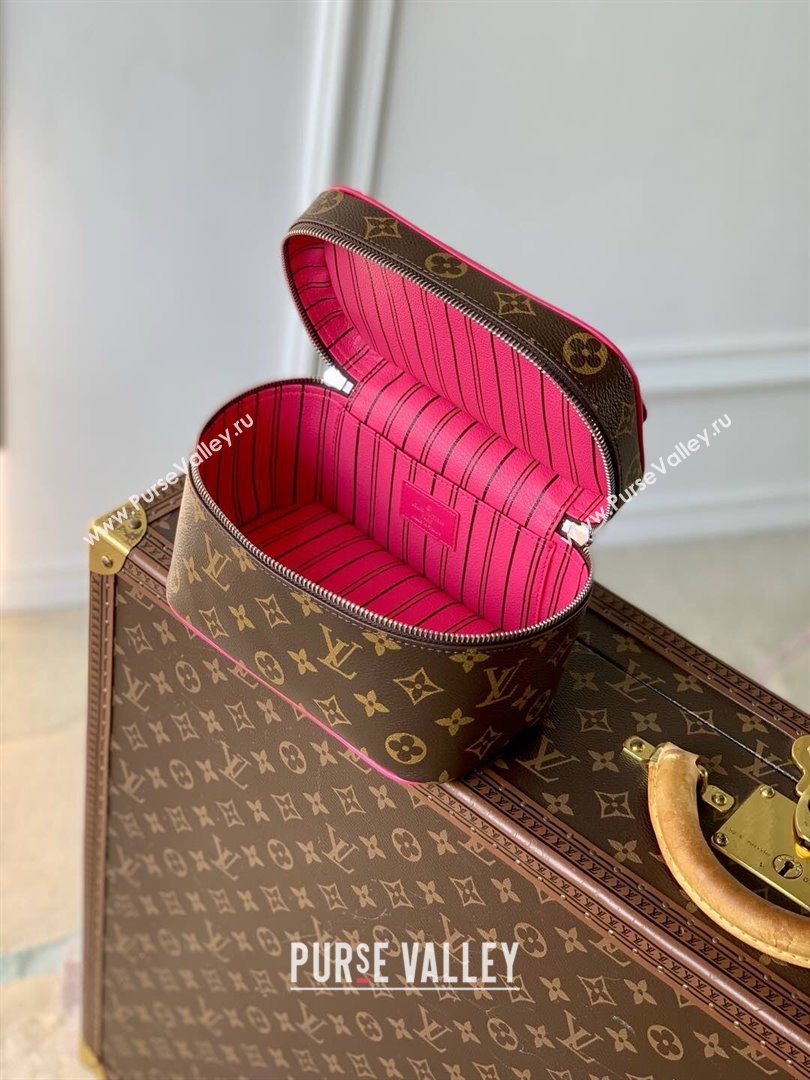 Louis Vuitton Nice Mini Vanity Case in Monogram Canvas M12650 Pondichery Pink 2025 (K-25010201)