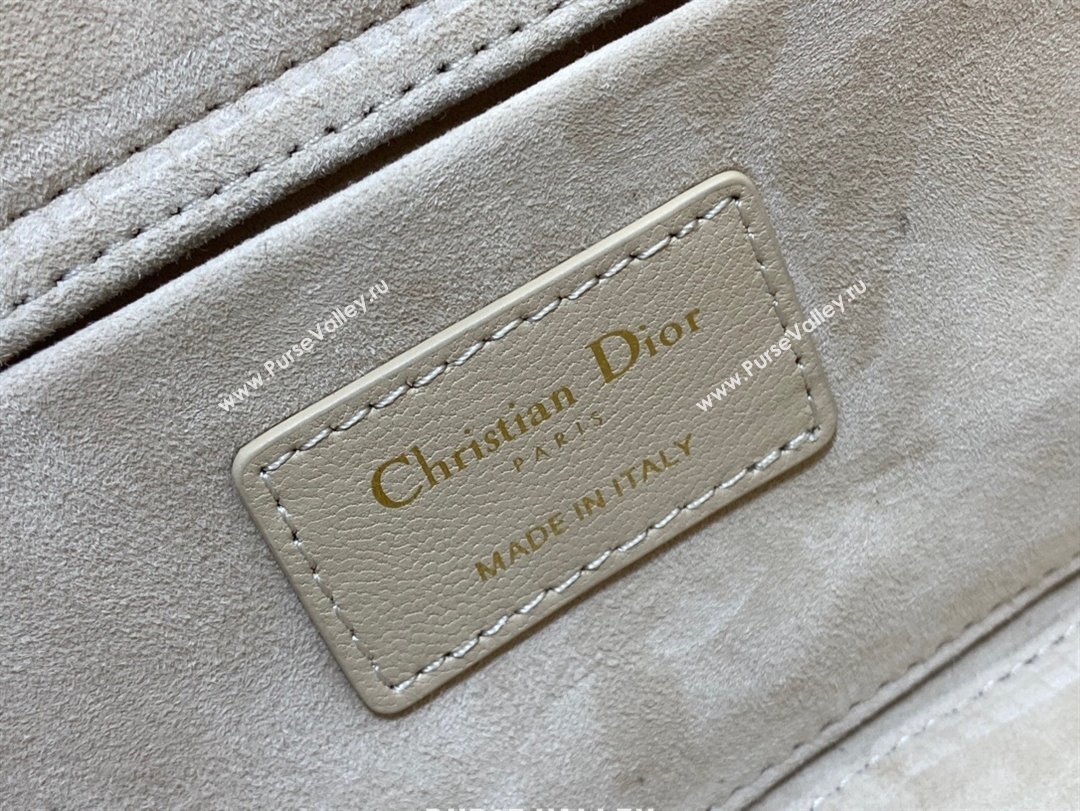 Dior Lady D-Joy Medium Bag in Cannage Lambskin Rose beige 2025 M9250 (XXG-250806056)