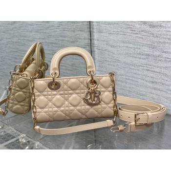 Dior Lady D-Joy Small Bag in Cannage Lambskin Rose Beige 2025 M9250 (XXG-250806065)