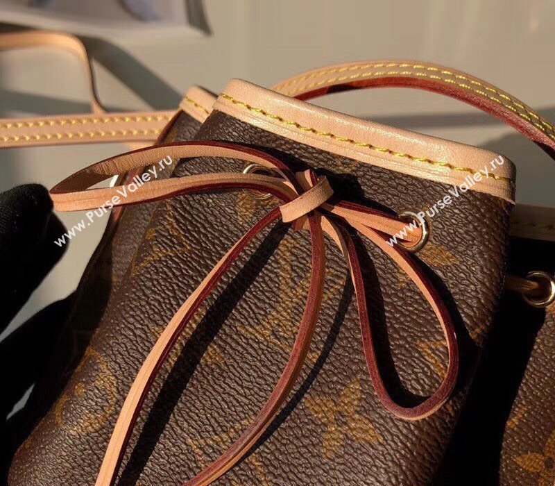Louis Vuitton Nano Noe Mini Bucket Bag M41346 Monogram Canvas/Nude 2025 (KI-250211040)