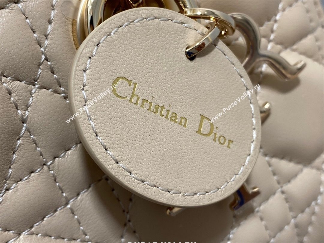 Dior Lady D-Joy Small Bag in Cannage Lambskin Rose Beige 2025 M9250 (XXG-250806065)