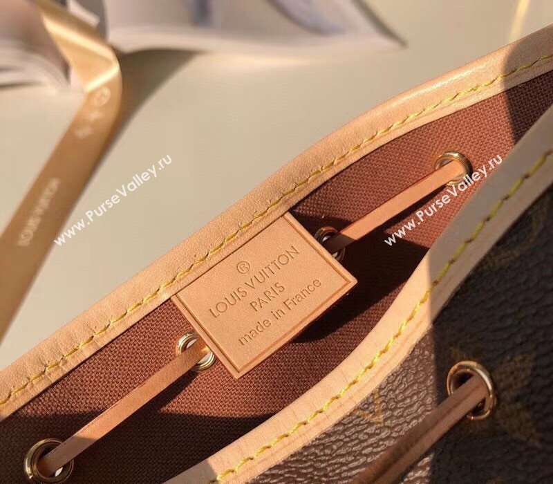 Louis Vuitton Nano Noe Mini Bucket Bag M41346 Monogram Canvas/Nude 2025 (KI-250211040)