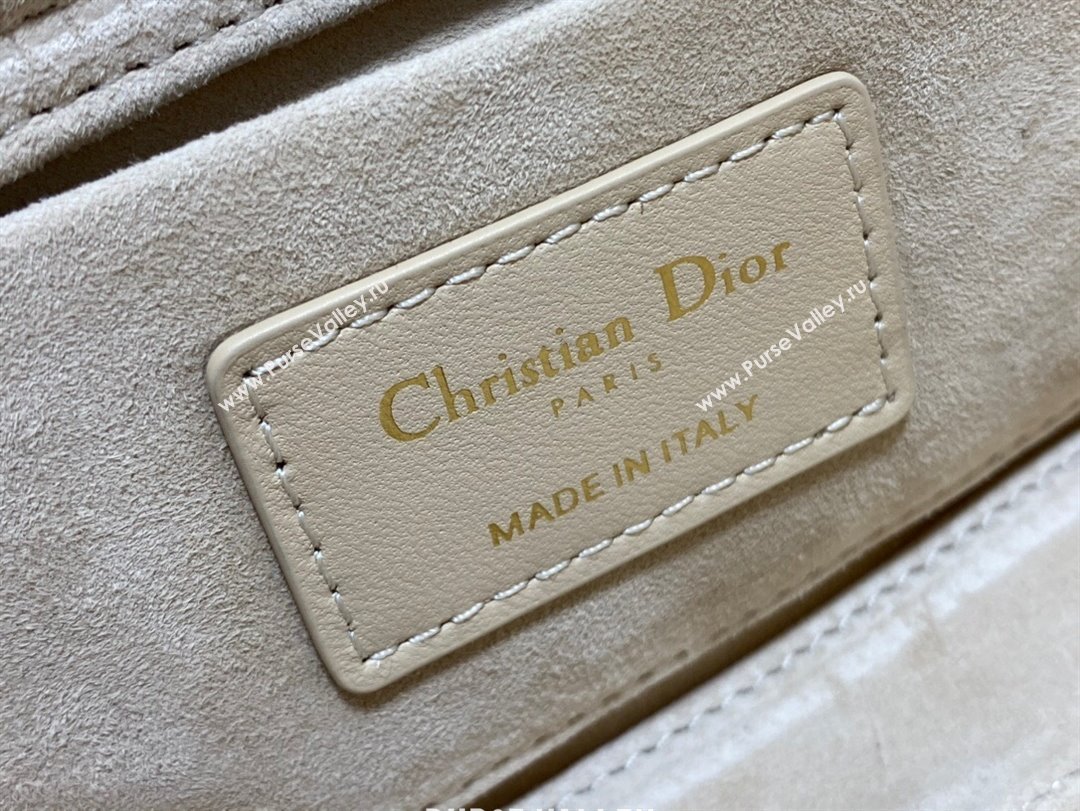 Dior Lady D-Joy Small Bag in Cannage Lambskin Rose Beige 2025 M9250 (XXG-250806065)