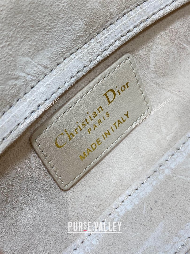 Dior Lady D-Joy Micro Bag in Cannage Lambskin Rose Beige 2025 M9250 (XXG-250806078)