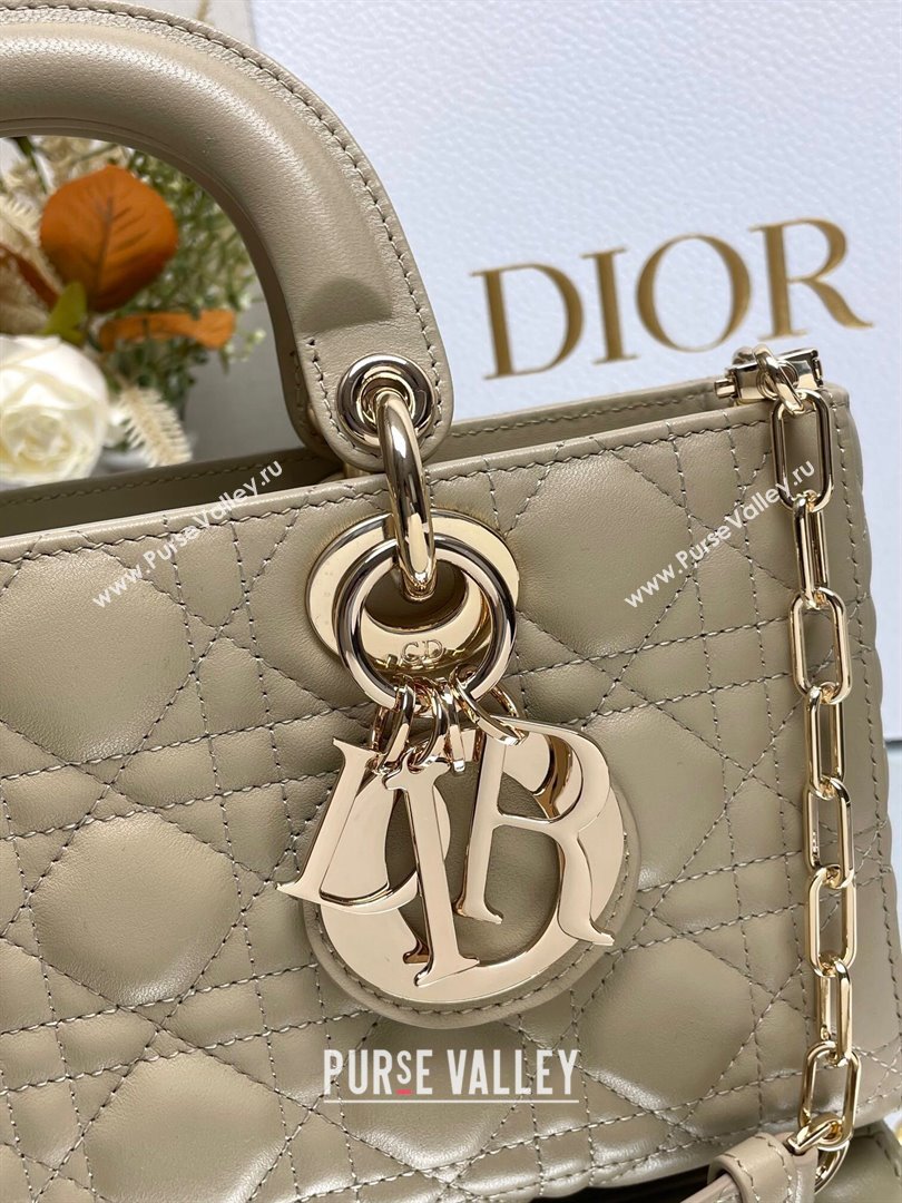 Dior Lady D-Joy Medium Bag in Cannage Lambskin Beige2 2025 M9250 (XXG-250806057)
