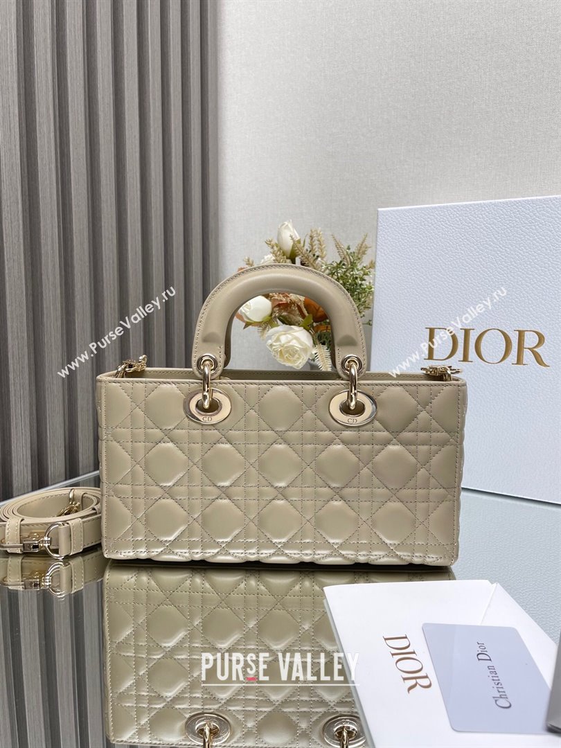 Dior Lady D-Joy Medium Bag in Cannage Lambskin Beige2 2025 M9250 (XXG-250806057)