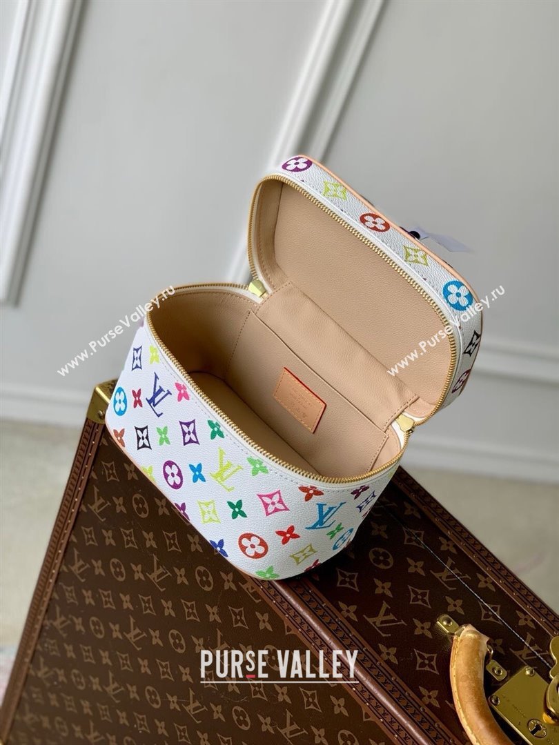 Louis Vuitton LV x TM Nice Mini Vanity Case in Multicolored Monogram Canvas M13747 White 2025 (K-25010204)