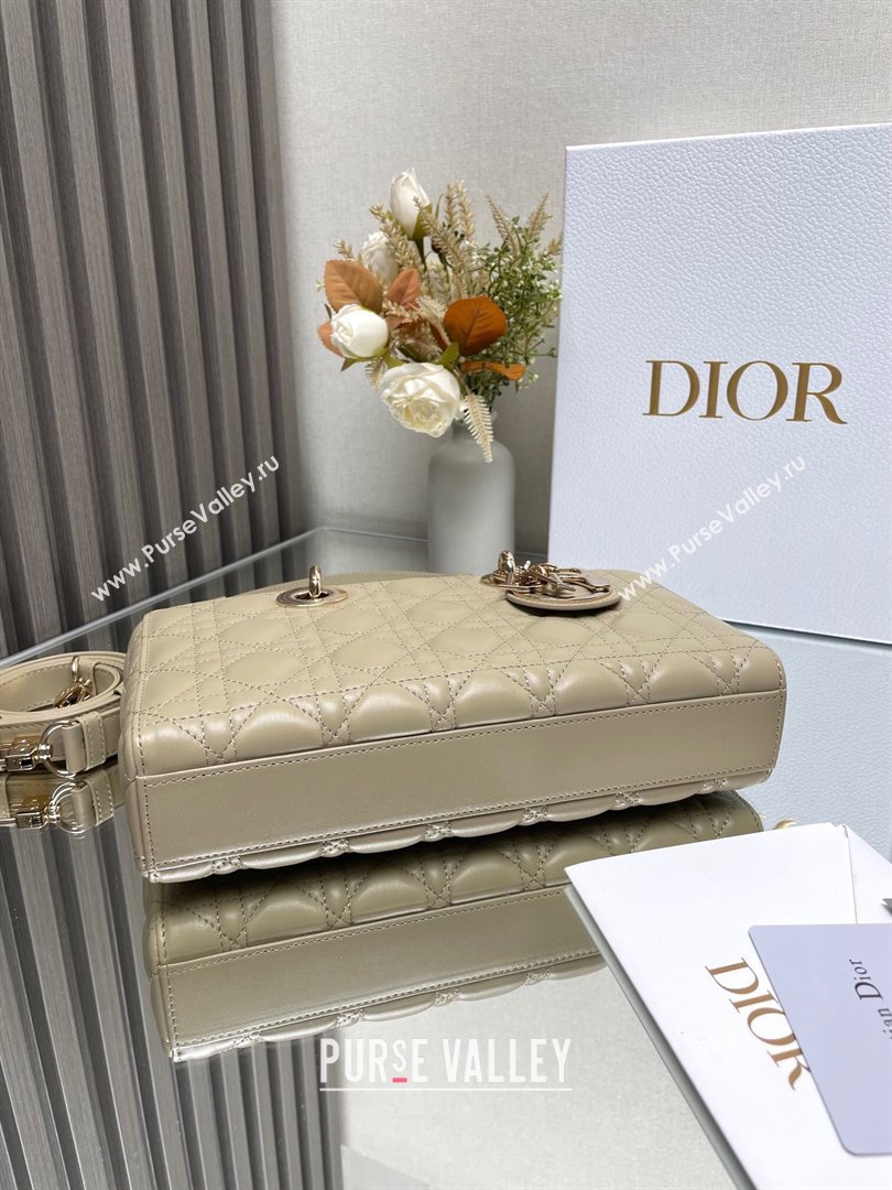 Dior Lady D-Joy Medium Bag in Cannage Lambskin Beige2 2025 M9250 (XXG-250806057)