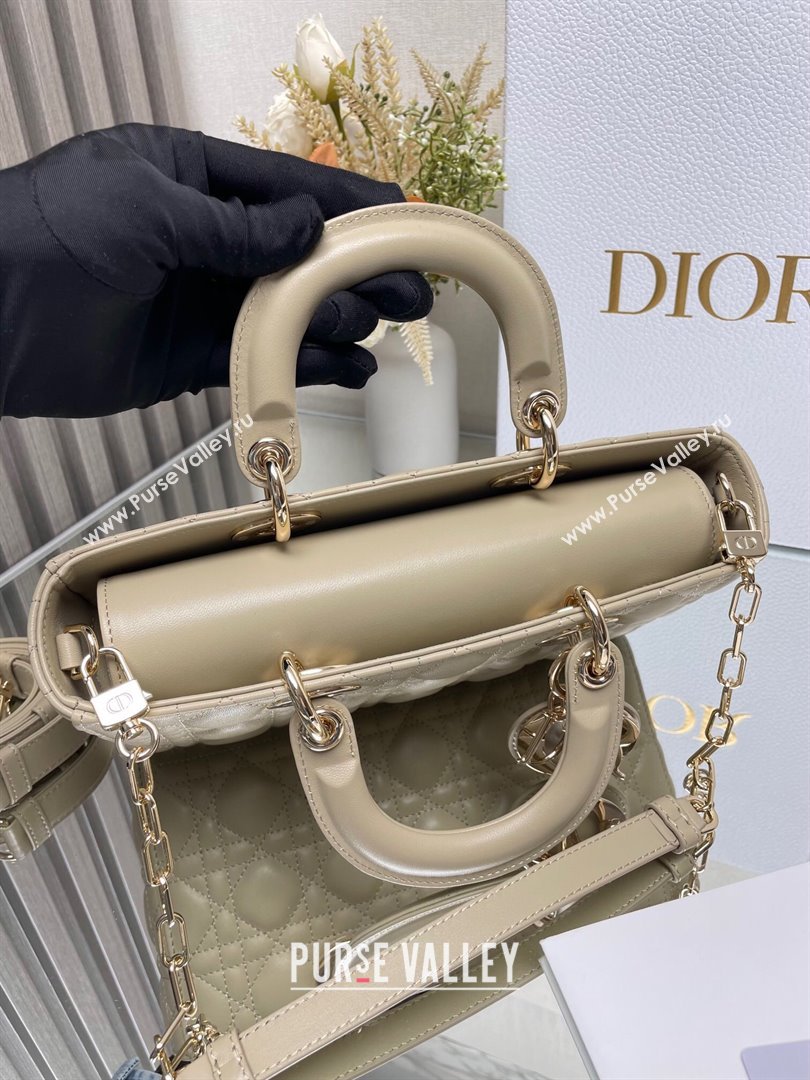 Dior Lady D-Joy Medium Bag in Cannage Lambskin Beige2 2025 M9250 (XXG-250806057)