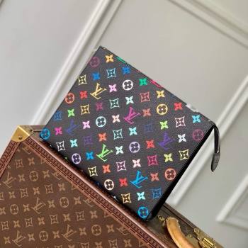 Louis Vuitton LV x TM Toiletry Pouch in Multicolored Monogram Canvas M13746 Black 2025 (K-25010206)