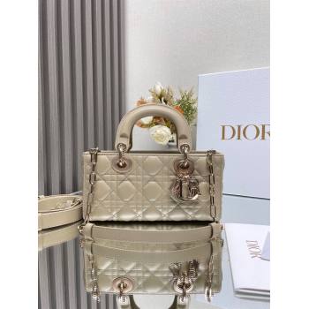 Dior Lady D-Joy Small Bag in Cannage Lambskin Beige 2025 M9250 (XXG-250806066)