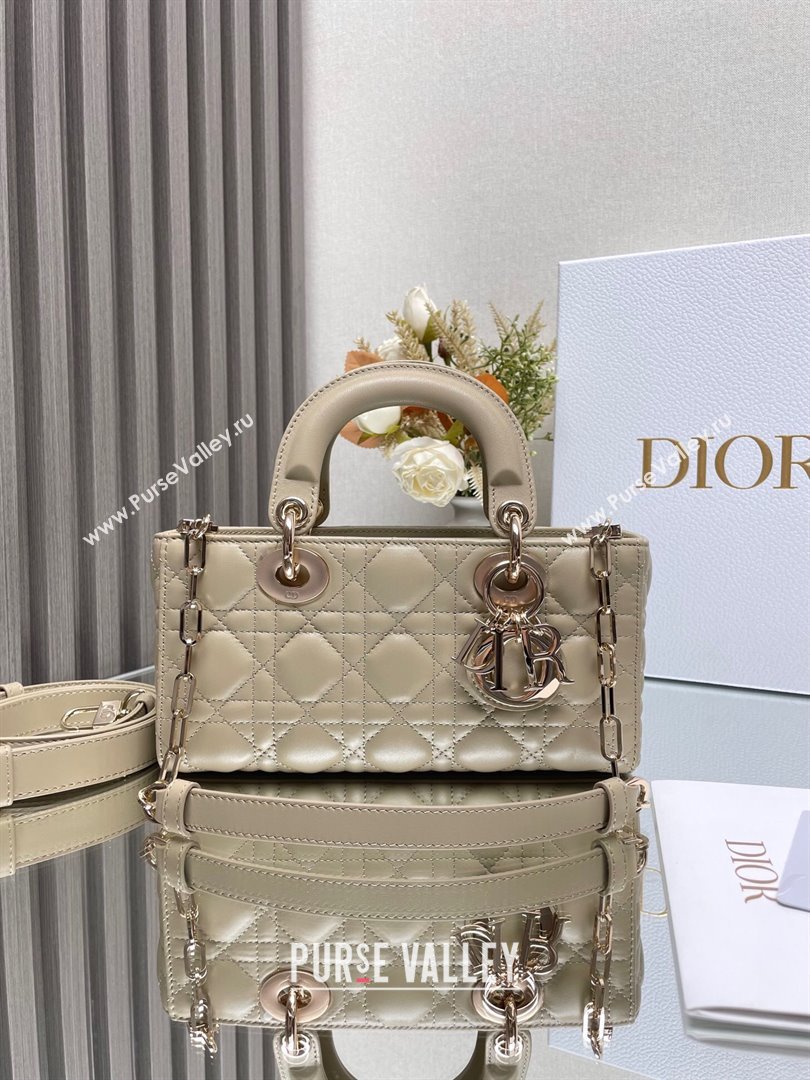 Dior Lady D-Joy Small Bag in Cannage Lambskin Beige 2025 M9250 (XXG-250806066)