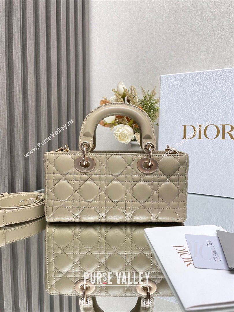 Dior Lady D-Joy Small Bag in Cannage Lambskin Beige 2025 M9250 (XXG-250806066)