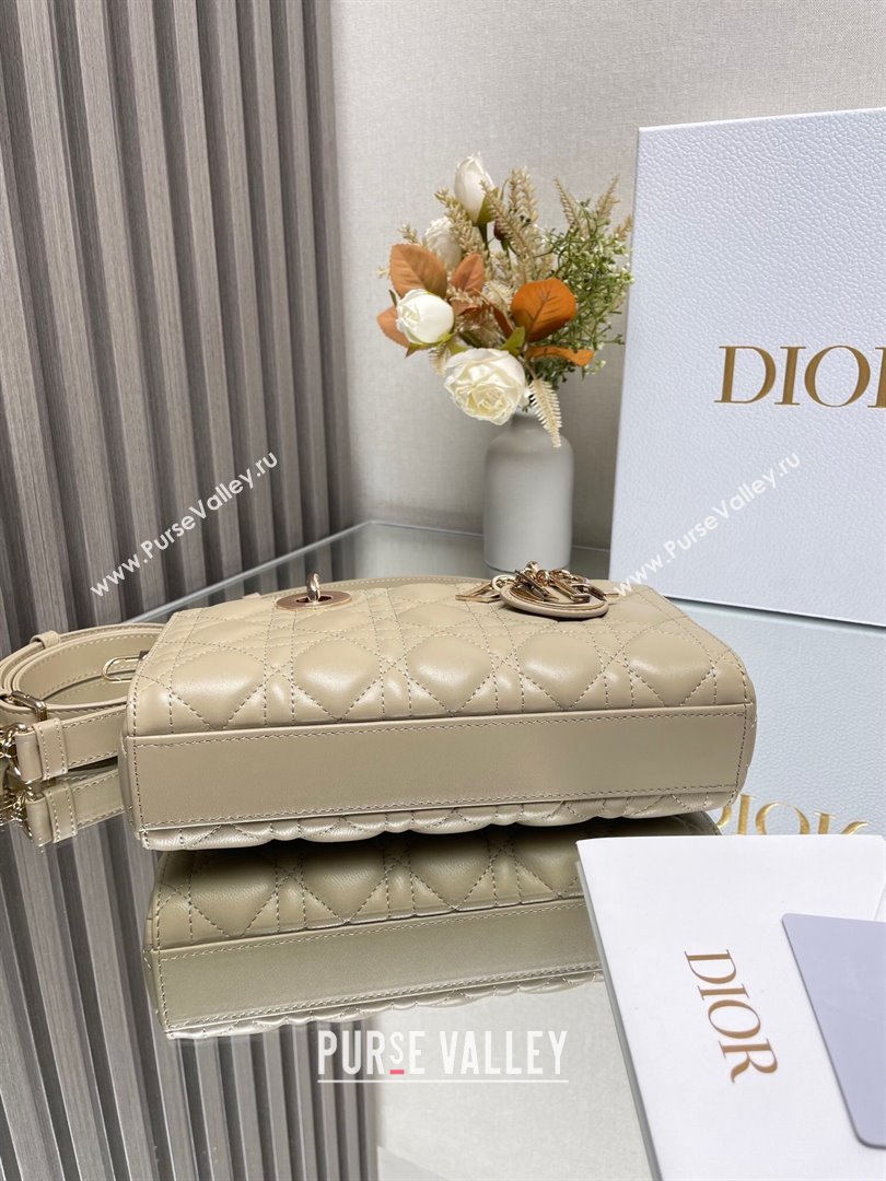 Dior Lady D-Joy Small Bag in Cannage Lambskin Beige 2025 M9250 (XXG-250806066)