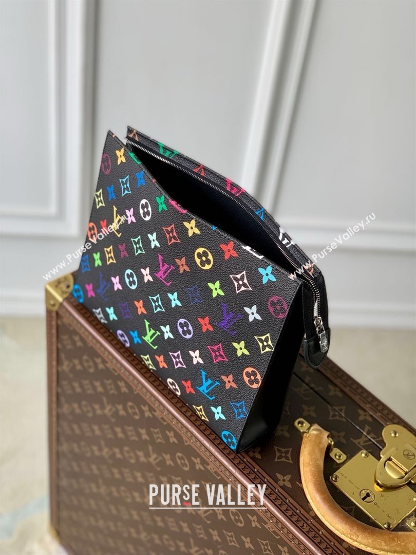 Louis Vuitton LV x TM Toiletry Pouch in Multicolored Monogram Canvas M13746 Black 2025 (K-25010206)