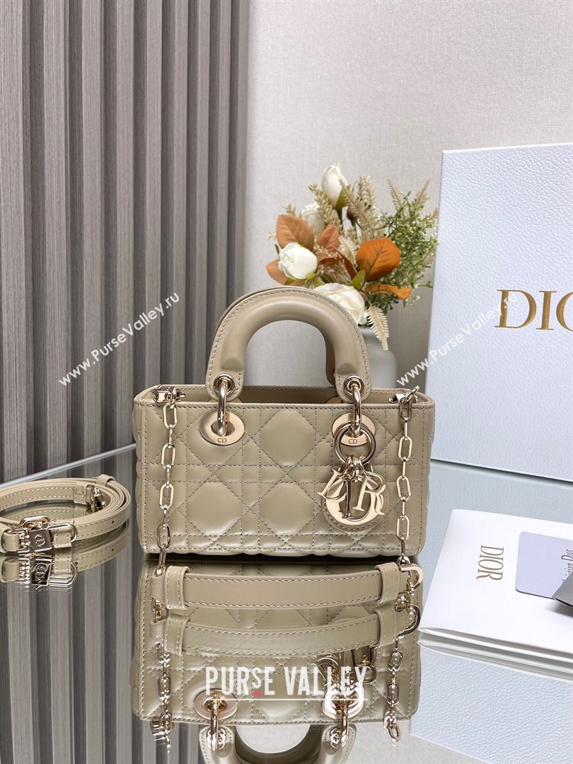 Dior Lady D-Joy Micro Bag in Cannage Lambskin Beige2 2025 M9250 (XXG-250806079)