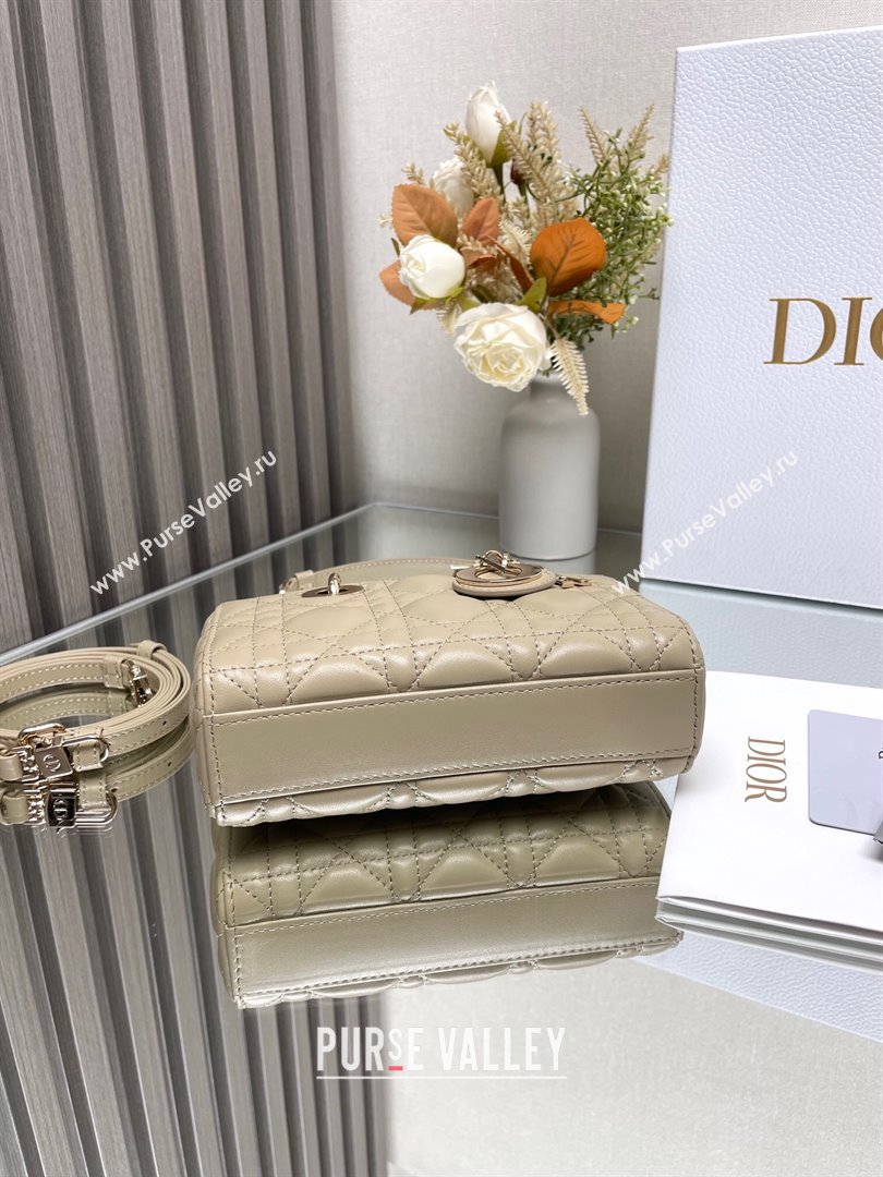 Dior Lady D-Joy Micro Bag in Cannage Lambskin Beige2 2025 M9250 (XXG-250806079)