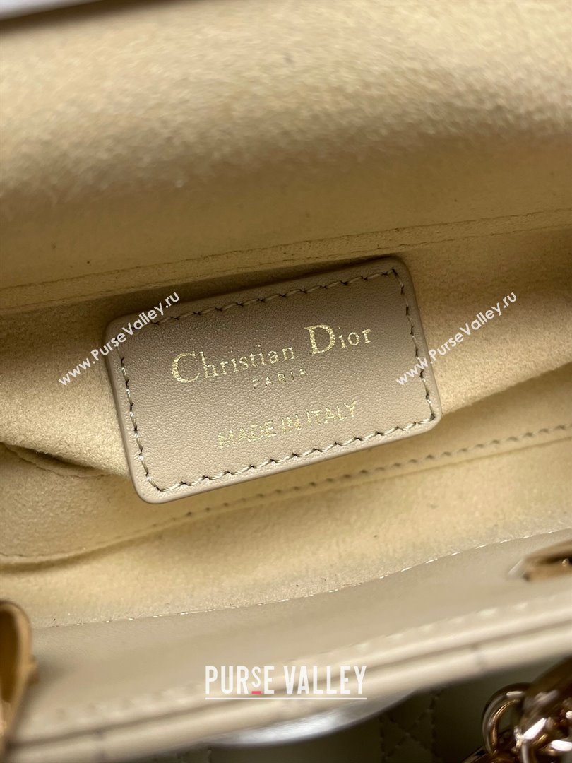 Dior Lady D-Joy Micro Bag in Cannage Lambskin Beige2 2025 M9250 (XXG-250806079)