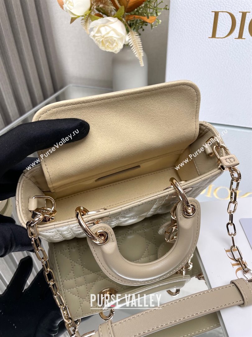 Dior Lady D-Joy Micro Bag in Cannage Lambskin Beige2 2025 M9250 (XXG-250806079)