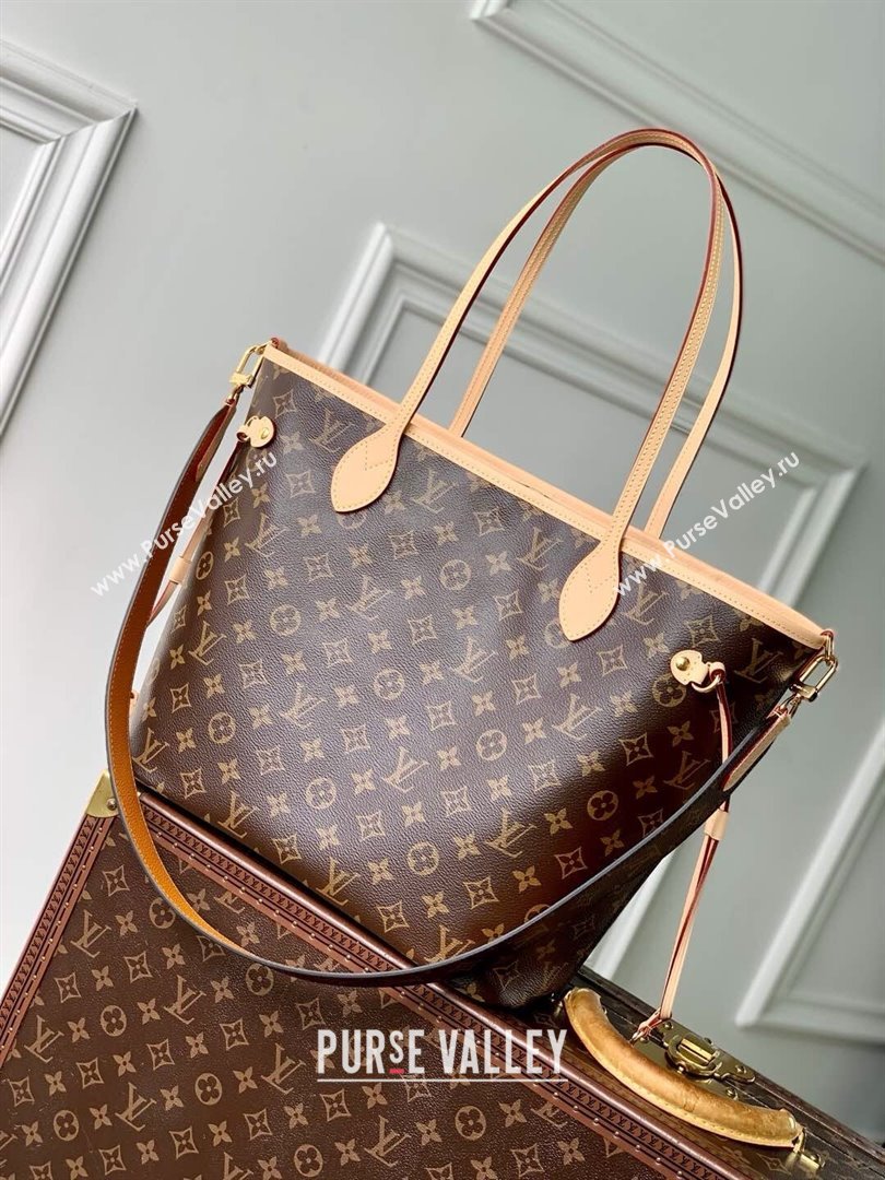 Louis Vuitton Neverfull Inside Out MM Tote Bag M11947 Monogram Canvas/Yellow 2024 (K-25010207)