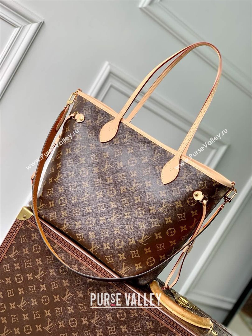 Louis Vuitton Neverfull Inside Out MM Tote Bag M11947 Monogram Canvas/Yellow 2024 (K-25010207)