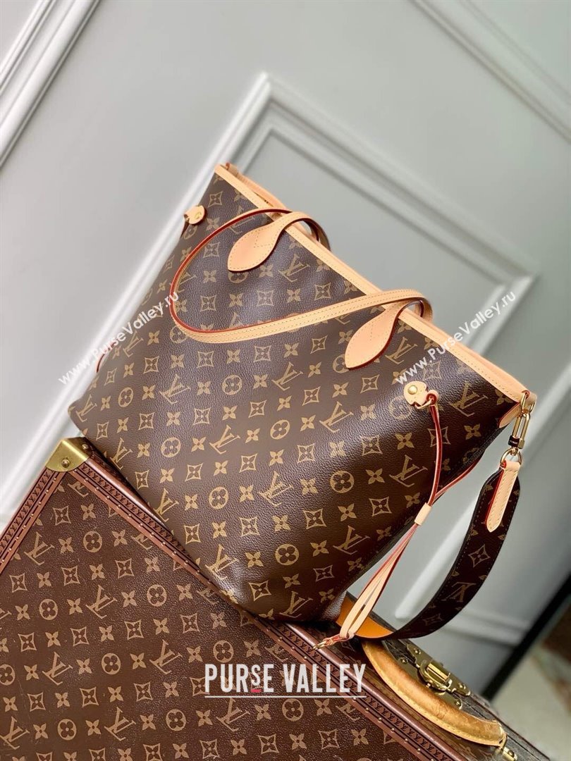 Louis Vuitton Neverfull Inside Out MM Tote Bag M11947 Monogram Canvas/Yellow 2024 (K-25010207)