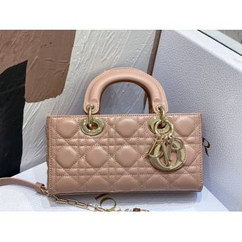 Dior Lady D-Joy Small Bag in Cannage Lambskin Dusty Pink 2025 M9250 (XXG-250806067)