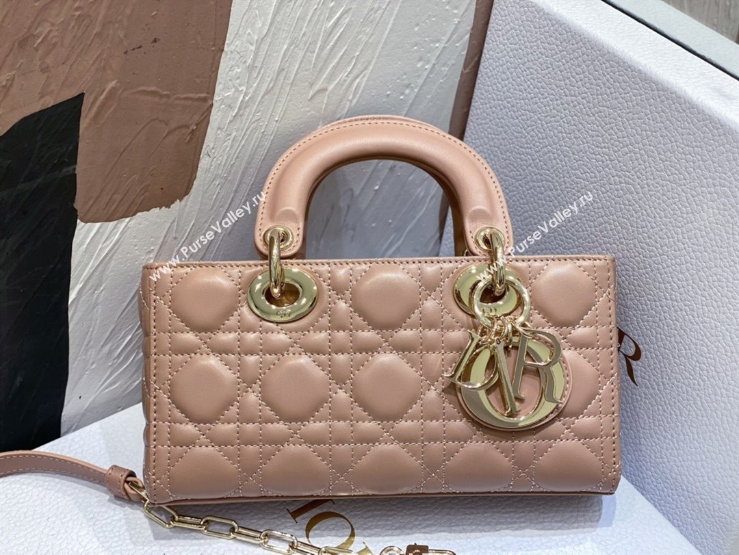 Dior Lady D-Joy Small Bag in Cannage Lambskin Dusty Pink 2025 M9250 (XXG-250806067)