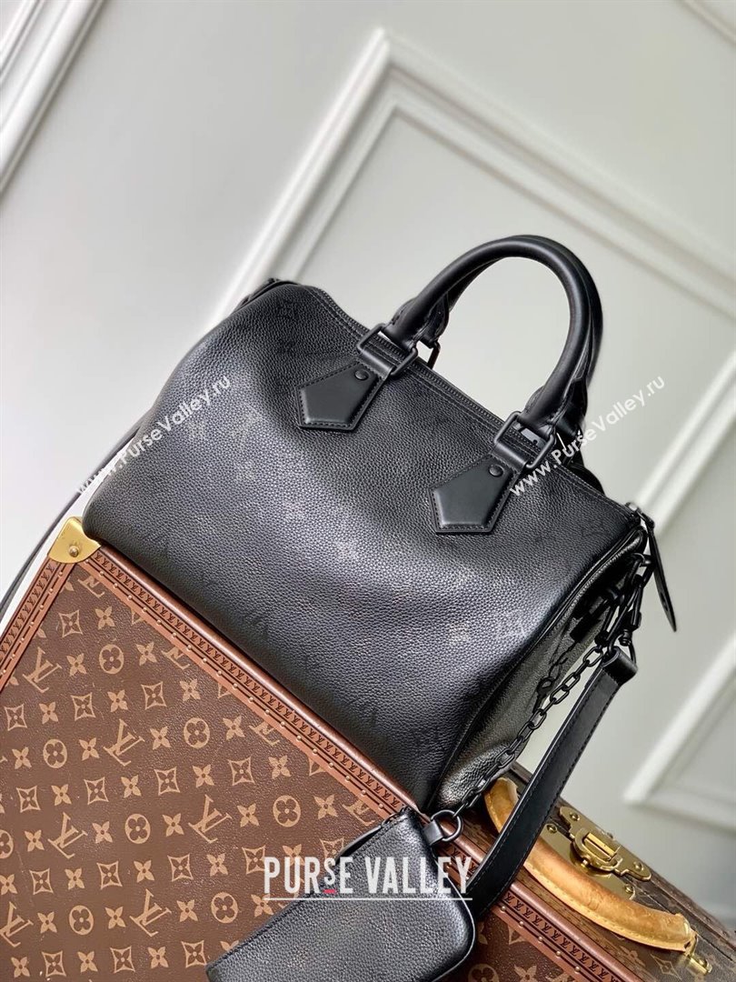 Louis Vuitton Speedy P9 Bandouliere 40 Bag in Black Calf leather 2024 M21108 (K-25010208)