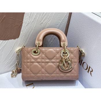 Dior Lady D-Joy Micro Bag in Cannage Lambskin Dusty Pink 2025 M9250 (XXG-250806080)