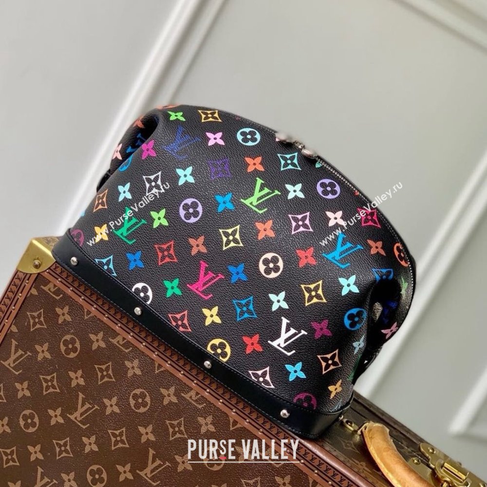 Louis Vuitton LV x TM Cosmetic Pouch GM in Multicolored Canvas M3743 Black 2025 (K-25010210)