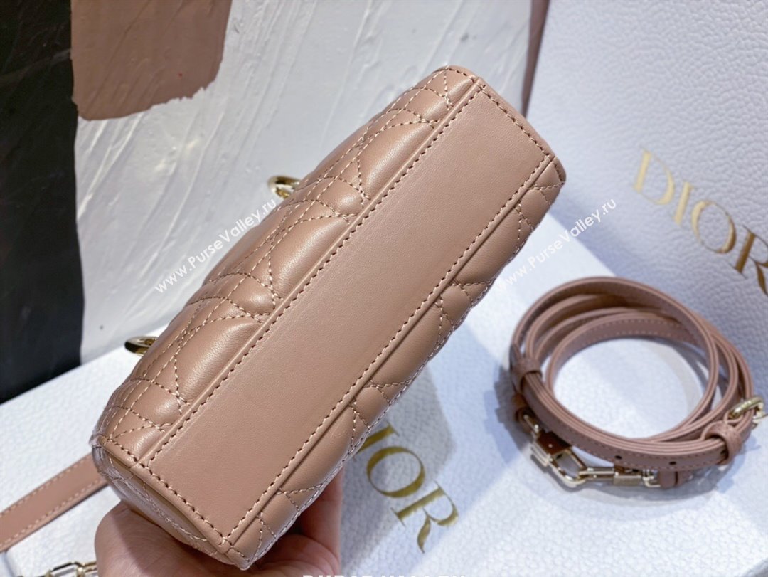 Dior Lady D-Joy Micro Bag in Cannage Lambskin Dusty Pink 2025 M9250 (XXG-250806080)