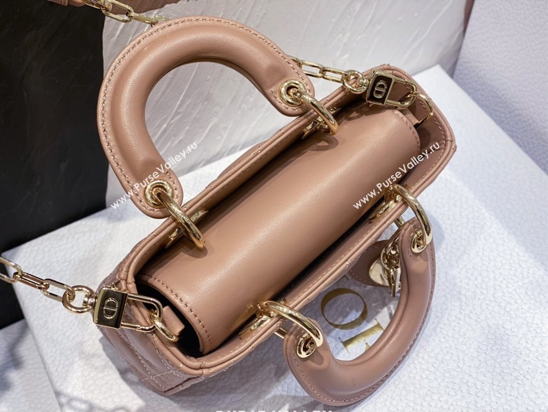 Dior Lady D-Joy Micro Bag in Cannage Lambskin Dusty Pink 2025 M9250 (XXG-250806080)