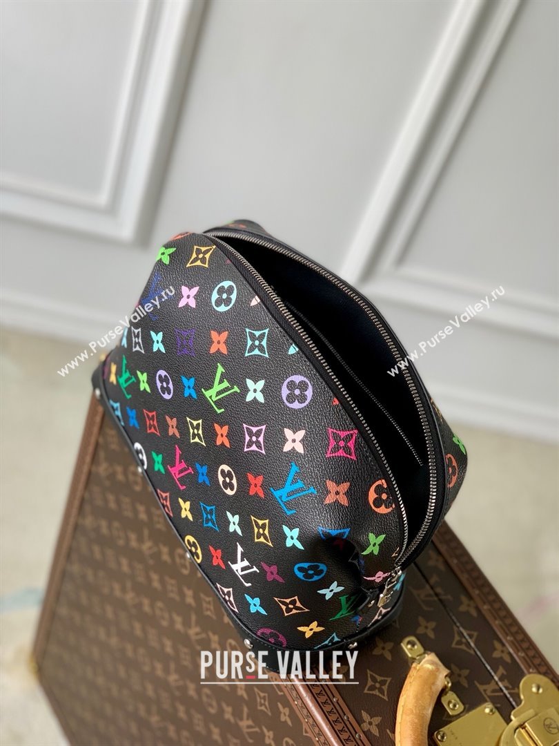 Louis Vuitton LV x TM Cosmetic Pouch GM in Multicolored Canvas M3743 Black 2025 (K-25010210)