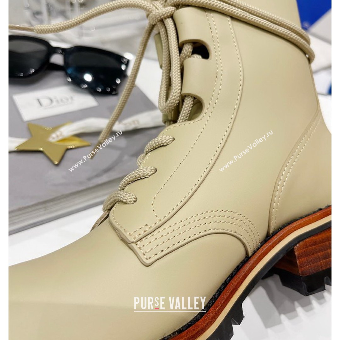 Dior D-Major Calfskin Ankle Boots Beige 2021 (MD-21081035)