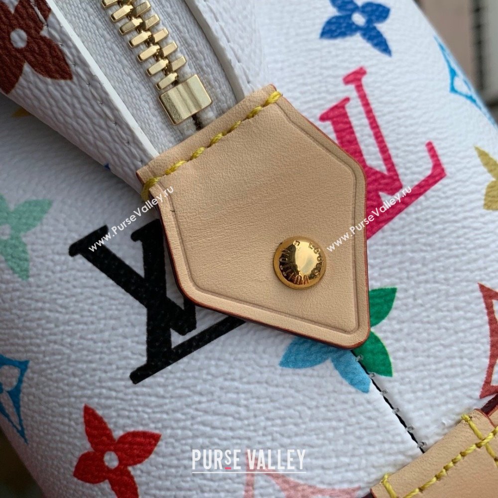 Louis Vuitton LV x TM Cosmetic Pouch GM in Multicolored Canvas M3743 White 2025 (K-25010209)