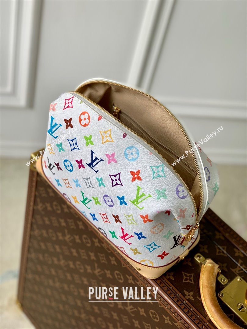 Louis Vuitton LV x TM Cosmetic Pouch GM in Multicolored Canvas M3743 White 2025 (K-25010209)