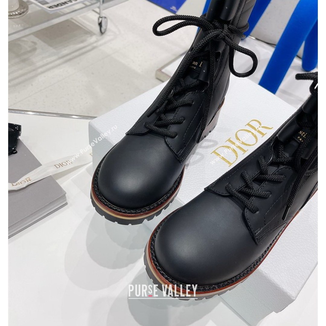 Dior D-Major Calfskin Ankle Boots Black 2021 (MD-21081036)