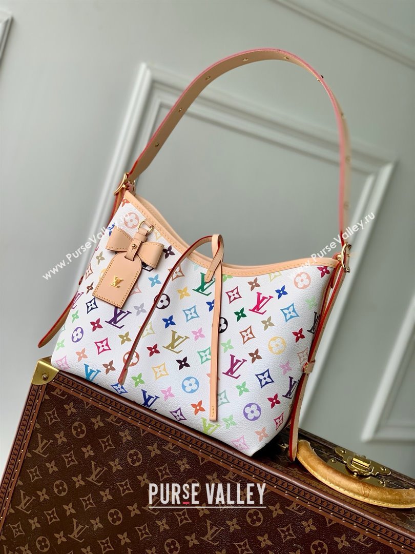 Louis Vuitton LV x TM CarryAll PM Bag in Multicolored Monogram Canvas M13661 White 2025 (K-25010212)