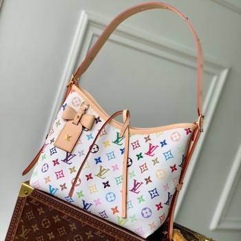 Louis Vuitton LV x TM CarryAll PM Bag in Multicolored Monogram Canvas M13661 White 2025 (K-25010212)