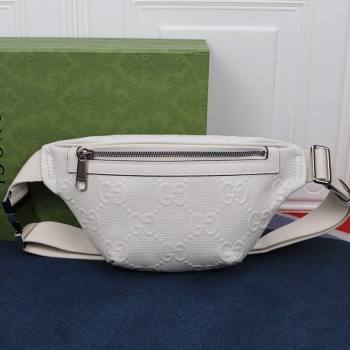 Gucci GG Embossed Belt Bag 658582 White 2021 (DLH-21090323)